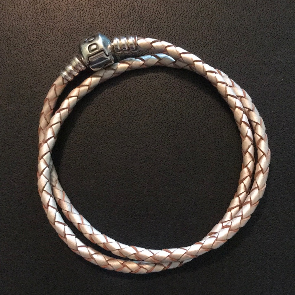 Pandora Champagne Leather Bracelet
